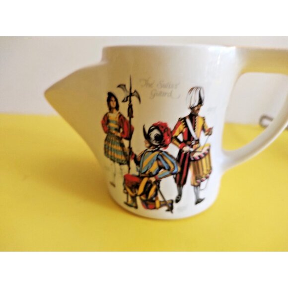 Vintage Shaving Mug Lord Nelson Pottery 3 3/4" tall  "The Swiss Guard" - Picture 9 of 11